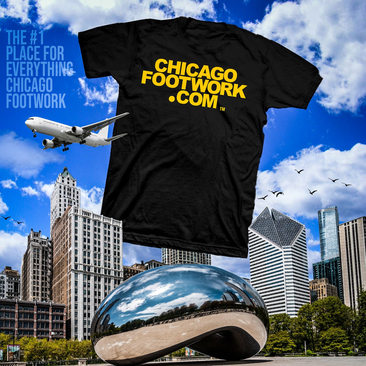 "Day1" Chicago Footwork Dot Com Tee
